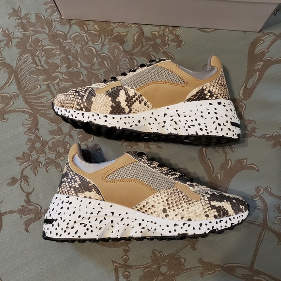 Steve Madden Bena Snake Skin Sneakers - Picture 7 of 8